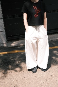 [Crossing Note] Aria Pants - white